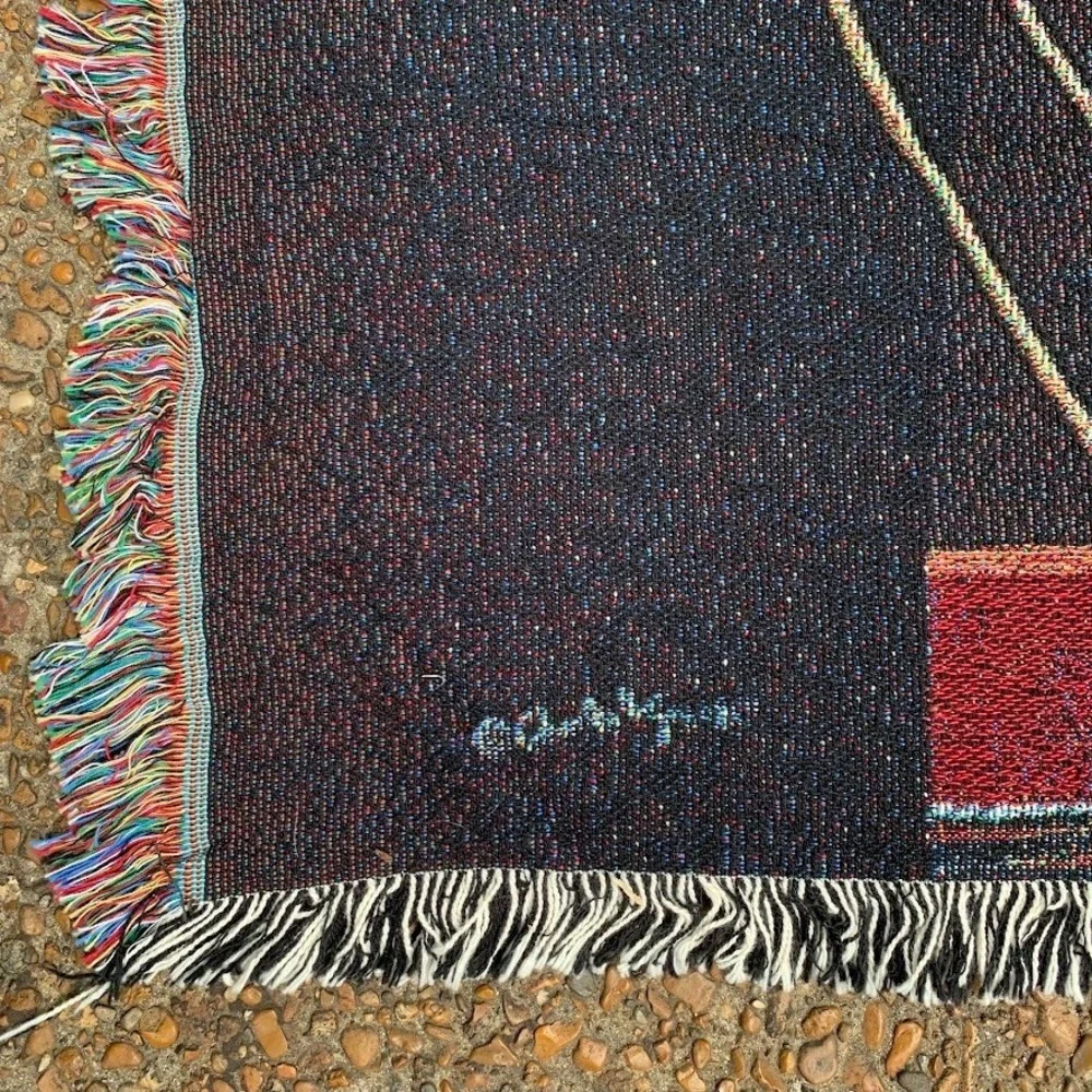 Charles Wysocki Antique Store Quilts Village‎ Home Woven Blanket Throw Tapestry